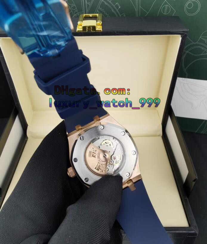 Montre pour hommes Montres de créateurs de qualité d'usine 41 mm Couverture arrière transparente asiatique Entièrement automatique Bracelet en ac