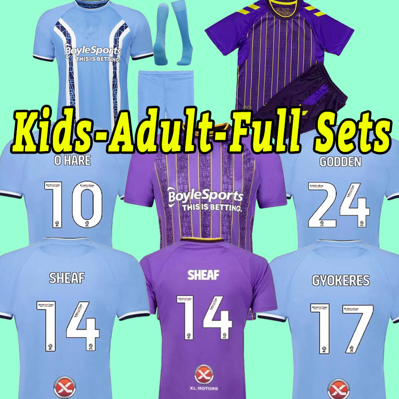 

22 23 Coventry city soccer jersey maillot de foot 2022 2023 O'Hare Gyokeres Godden Hamer football shirts home away third 3rd kids kit