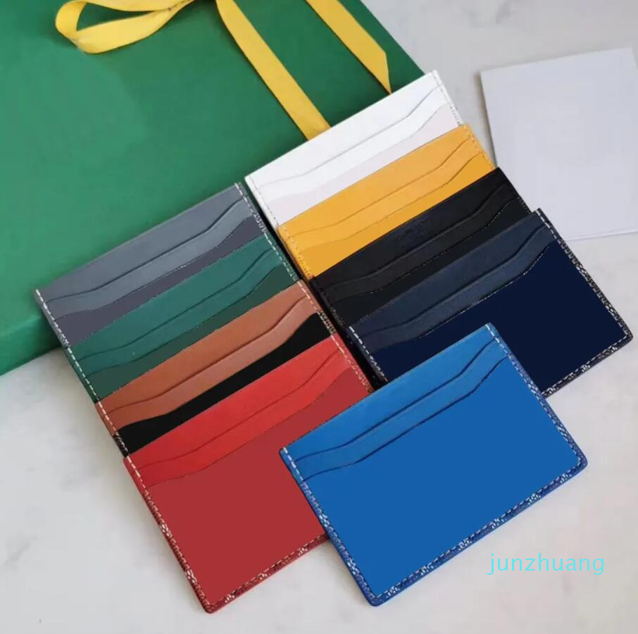 

Luxury Designer Fashion Card Holders 5 card slots Womens men Purses 66 purse Double sided Credit Cards Coin Mini Wallets 2 shape 12 colors G50117, Red