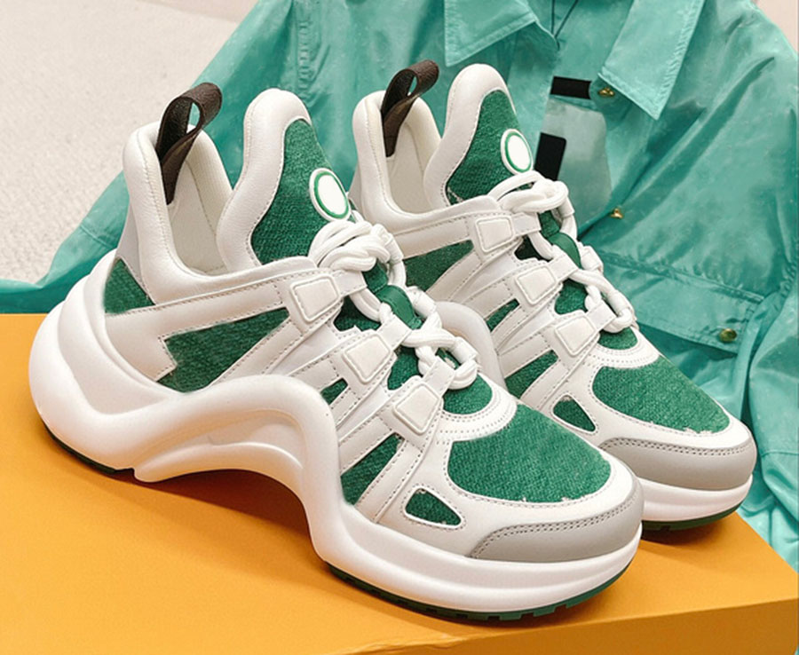 

Designer Men Women Casual Skate Shoes Monograms Double Bow laces Flower mesh calf leather suede outsole Winter Sneaker Luxurys Fashion Ladies Sports Shoes Size 35-45, Customized