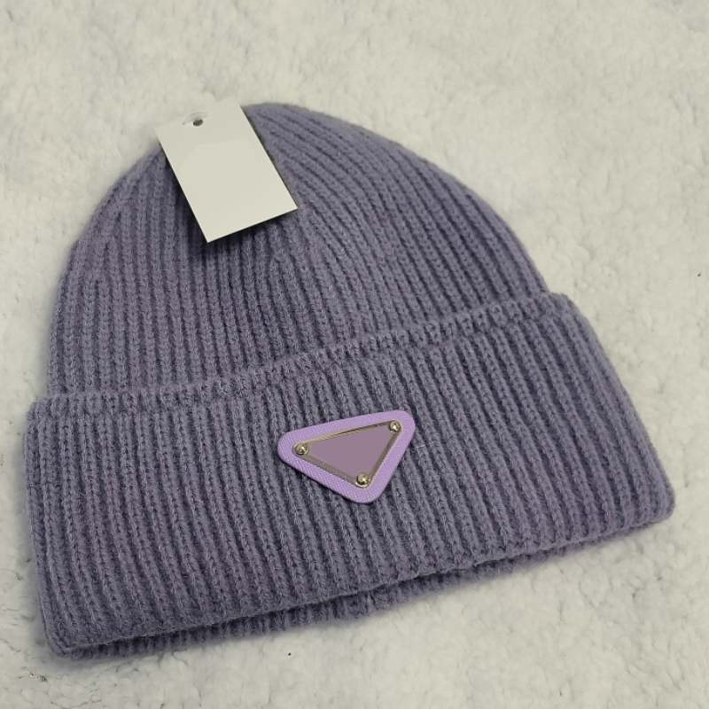 

Designer skull caps fashion breathable wool warm beanie cap simplicity good texture cold-proof hat for man woman 18 colors High-quality, C1