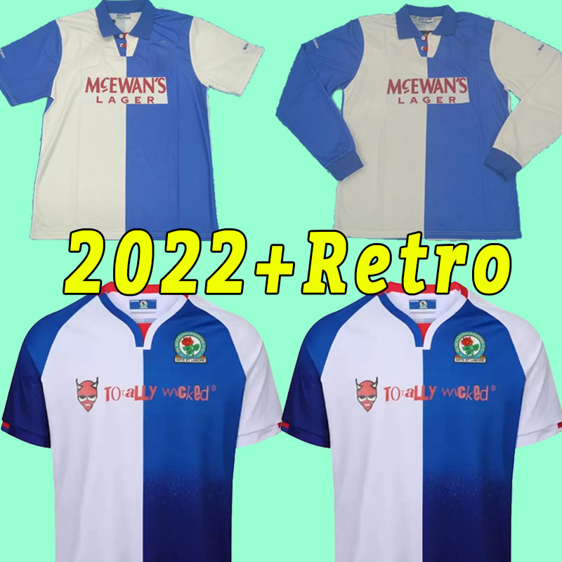 

22 23 Blackburn Rovers Soccer Jerseys 2022 2023 Home Away Football shirt Kit ROTHWELL GALLAGHER DOLAN BRERETON DIAZ DACK LENIHAN maillots de foot retro 1994 95