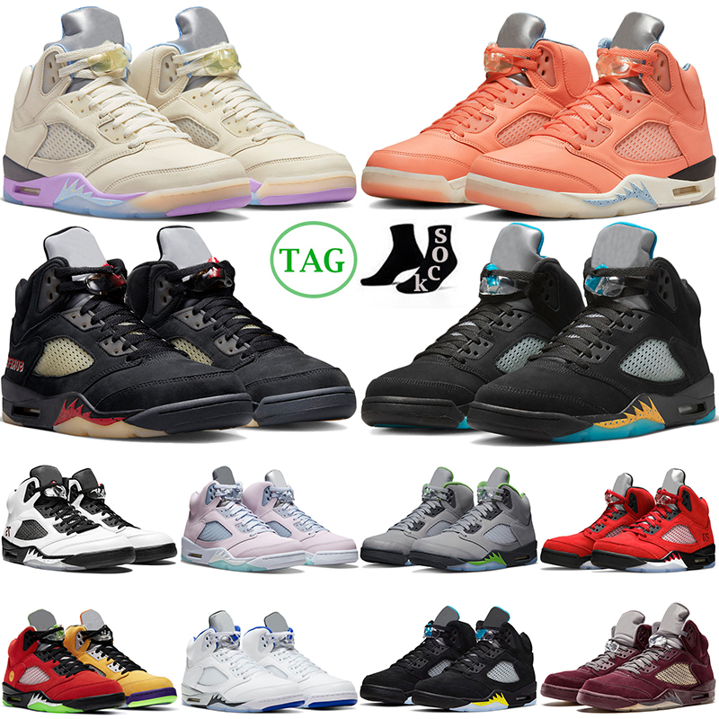 

5 Jumpman 5s Mens Basketball Shoes Aqua Crimson Bliss Burgundy Green Bean Racer Blue UNC Oreo Black Metallic Mars For Her Easter Men Outdoor, 5s aqua