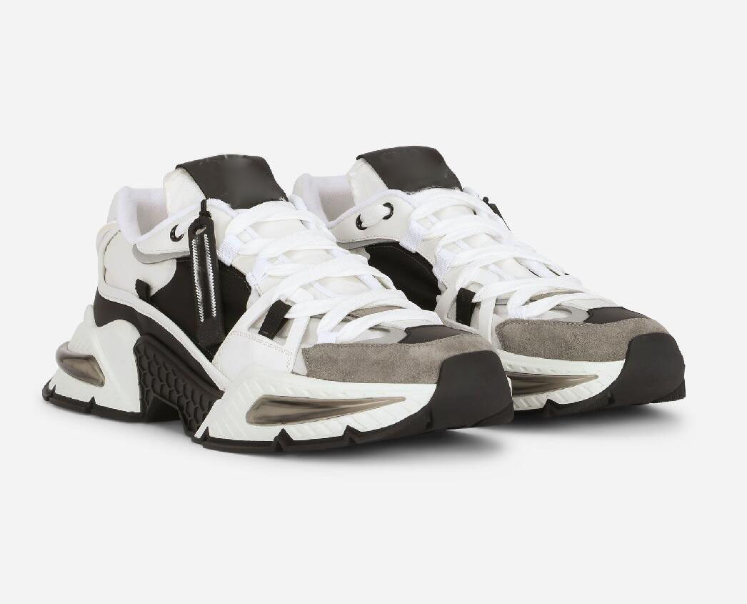 

Womens Mens Designer sports Shoes Mixed-material Airmaster sneakers Famous Daymaster designs with contrasting calfskin suede rubber details Spring autumn