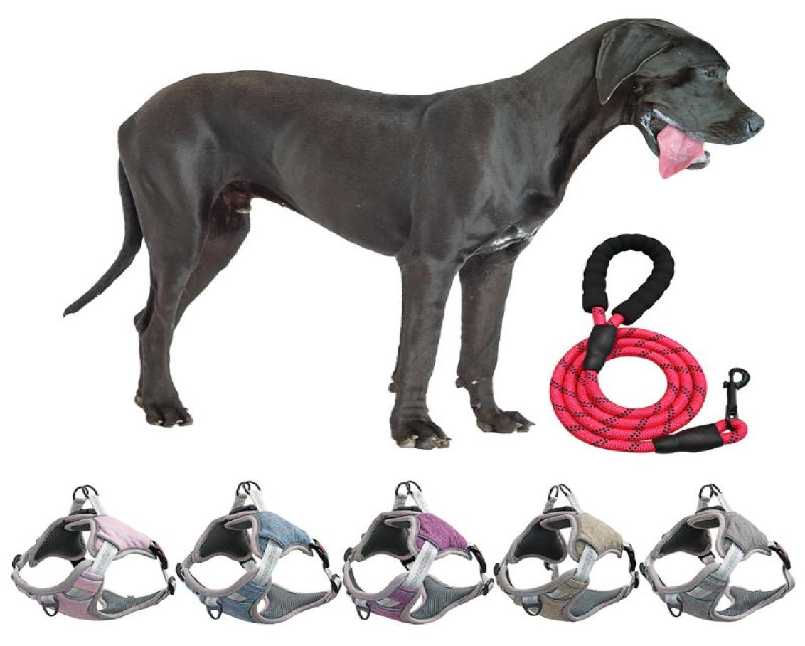 

Dog Collars Leashes Super Strong Harness For Training Large And No Pull Walking