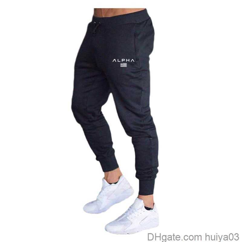 

mens designer joggers Gyms Men's Pants Casual Elastic Muscle cotton Men s Fitness Workout skinny Sweatpants Trousers Jogger Bodybuilding huiya03