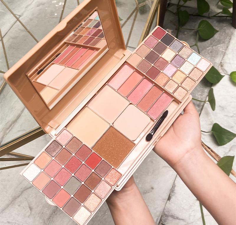 Full Makeup Set Include Eye Shadow Palette Blusher Concealer Contour Highlight Lipstick Eyebrow Powder Brush Cosmetic Makeup Kit-image-830965952