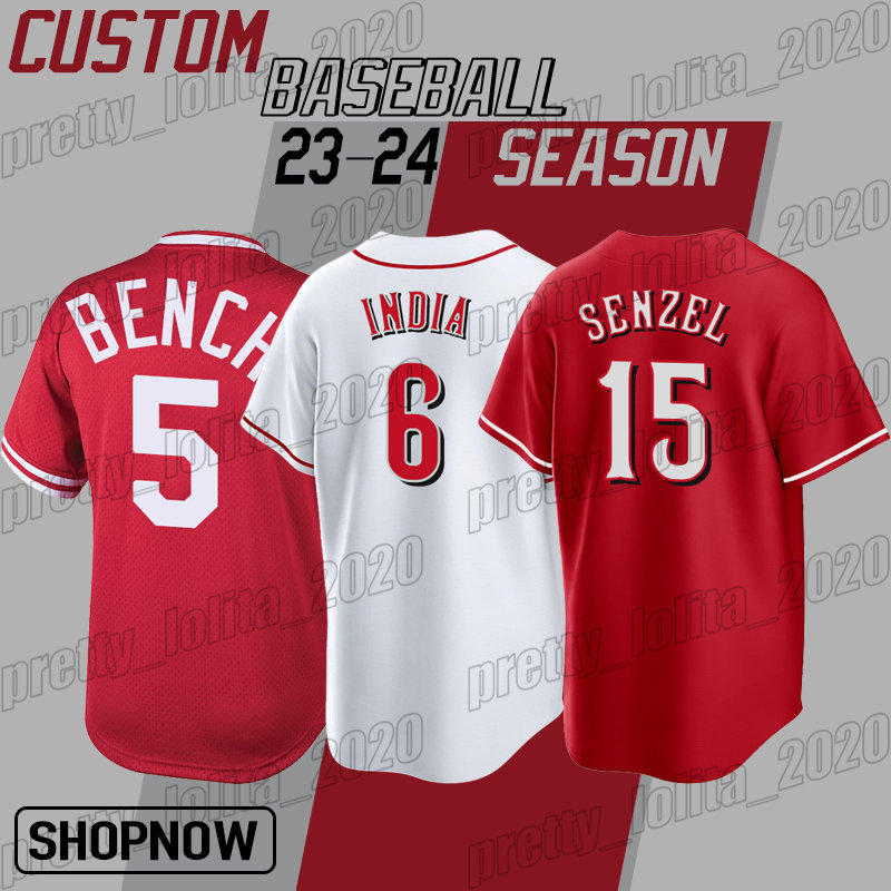 

Reds 19 Joey Votto Baseball Jersey Cincinnati Jonathan India Tyler Stephenson Matt Reynolds Nick Senzel Jerseys Johnny Bench Wil Myers Kevin Newman Hunter Greene, Man custom jersey (hr)