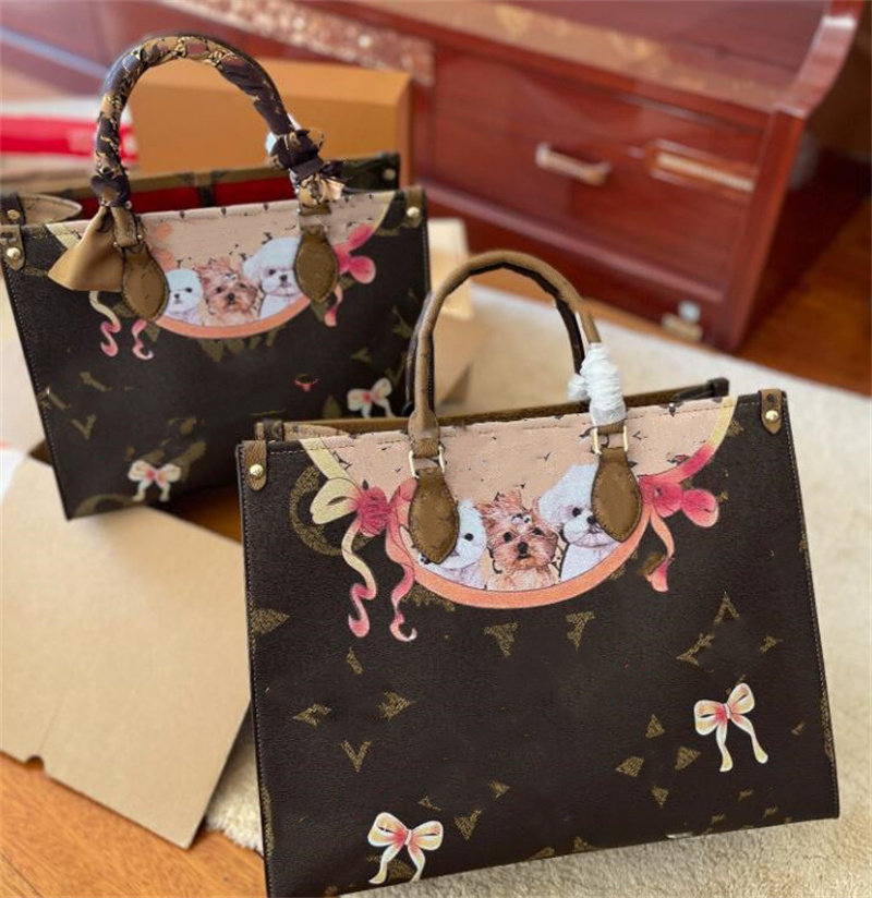 

Women bags Crafty onthego handbag tote designer Shoulder crossbody bag luxurious real leather Letter printing messenger backpack Briefcase wallet fashion Satche, Brown size:35cm