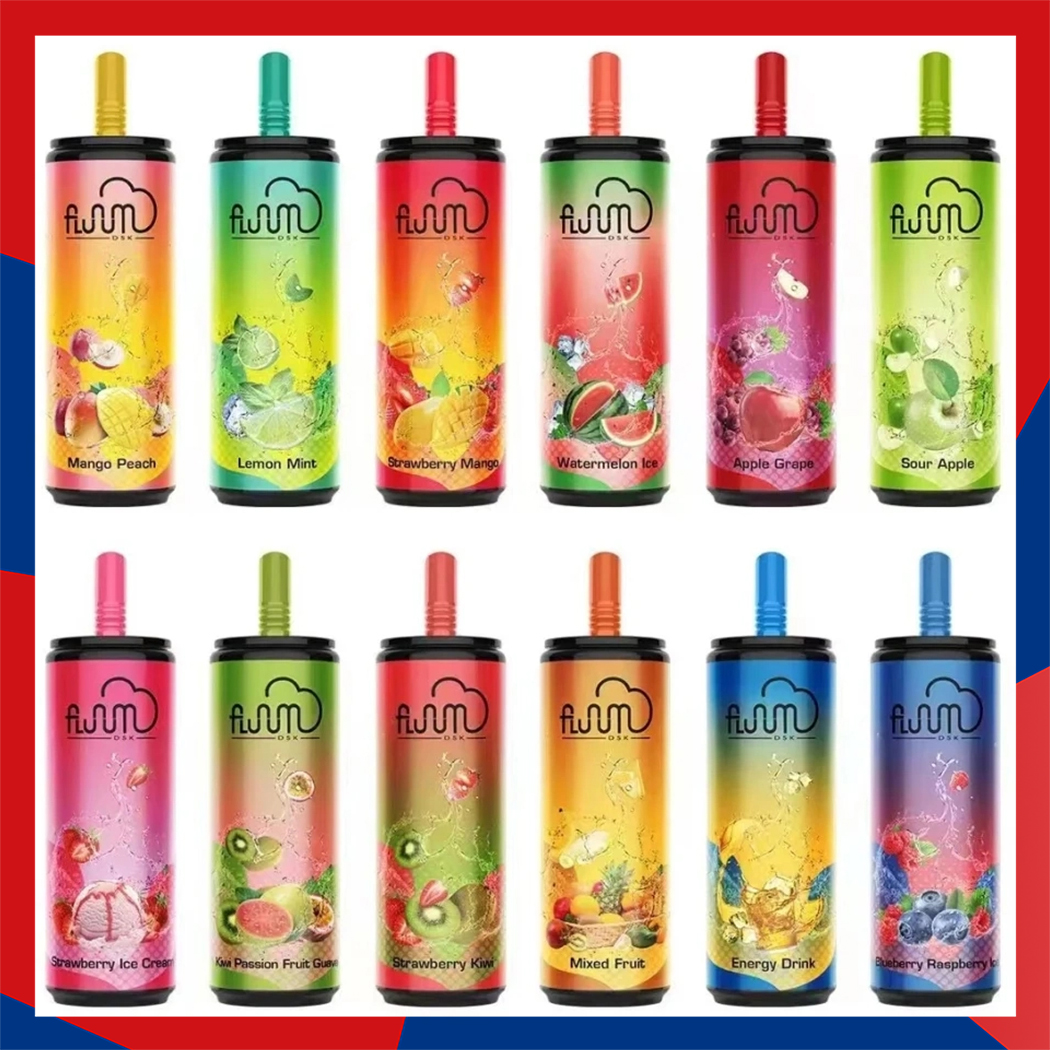 

Authentic Fluum Bar Disposable E cigarettes 6000 Puffs Vape Pen 15ml Pre-filled Mesh Coil Pods Cartridge 600mAh Rechargeable Battery Vaporizer pro box randm tornado