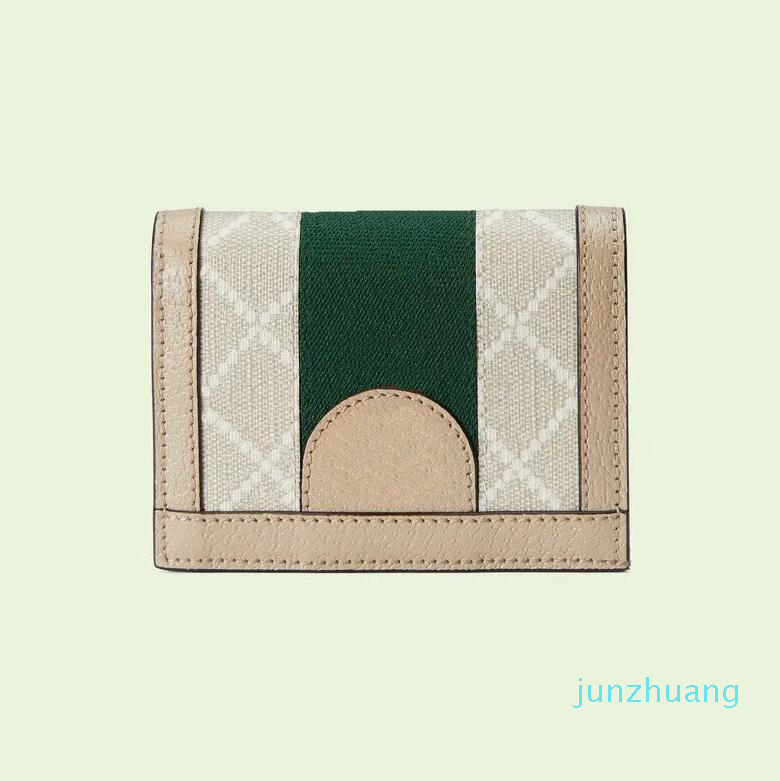 

Designer Wallet For Women Card Holder Men Purse Canvas Leather Ophidia Wallets Coin Purses 66, G1