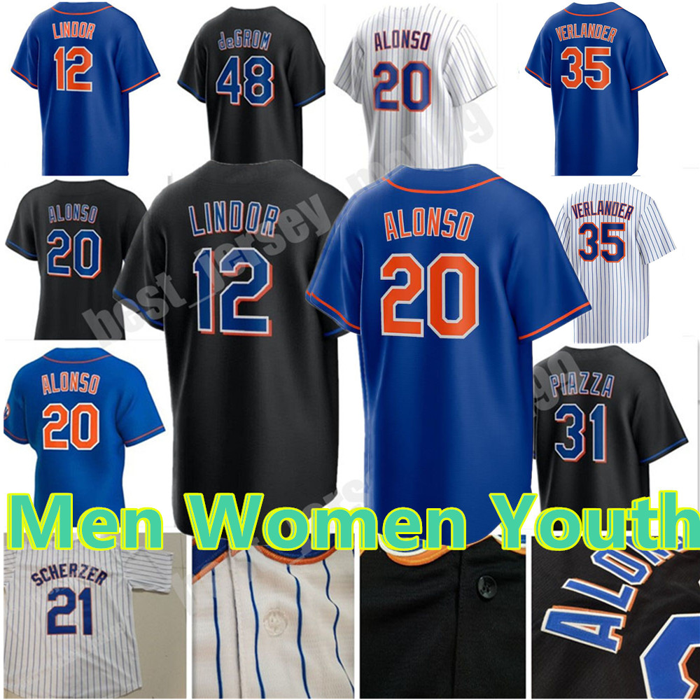 

Custom Francisco Lindor Justin Verlander Jersey Pete Alonso Bassitt Daniel Vogelbach Ender Inciarte Max Scherzer Jacob deGrom Jeff McNeil Starling Marte, Colour 1