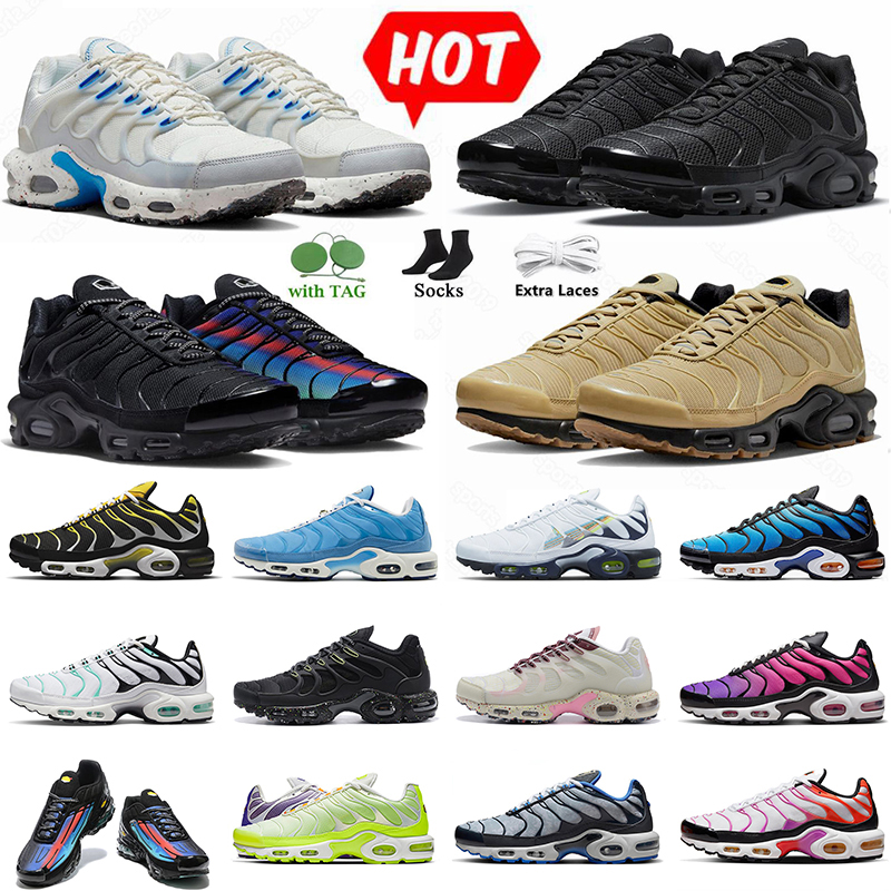 

tn plus 3 running shoes men women fashion vapourizer tn 3 Unity Terrascape Off Triple Black White Pure Platinum University Blue Dusk mens trainer outdoor sneakers, A30 grape 40-46