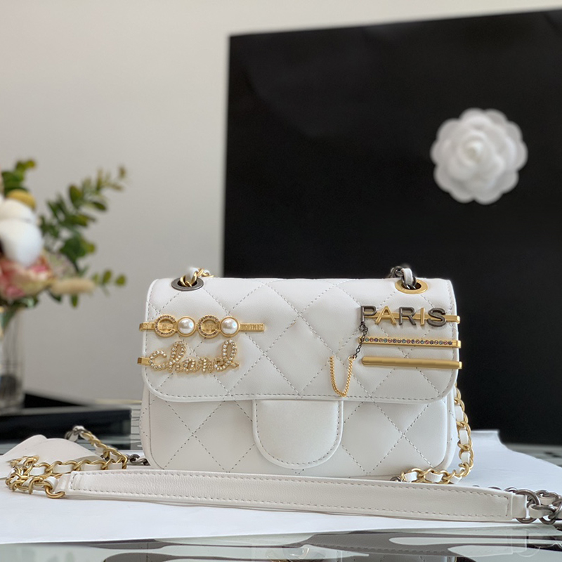 

Original Quality Classic Lambskin Flap Bag 18CM Luxury designer Cross Body Bags With Box C203