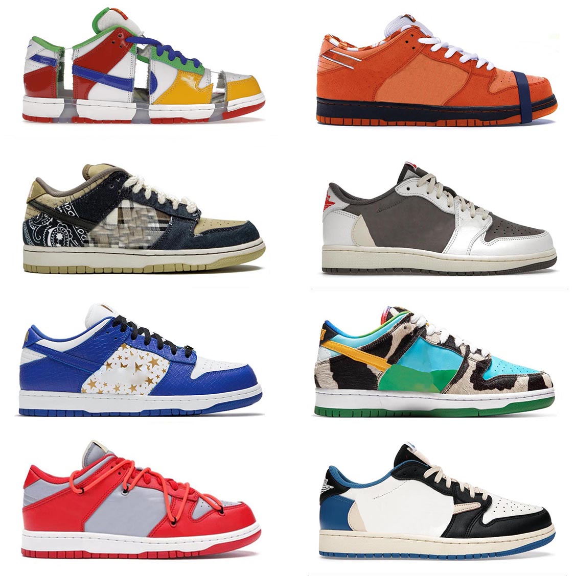 

Dunks Authentic Shoes Orange Lobster White Black Panda Grey Fog UNC Syracuse Chicago Kentucky Low OG Fragment Black Phantom Reverse mocha