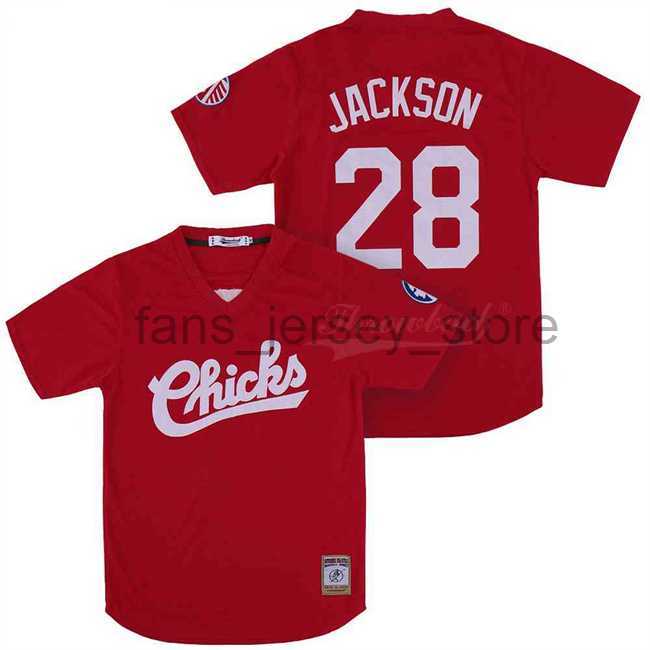 

28 Bo Jackson Chicks Movie Baseball Jerseys Mens women youth kids jersey Size S-2XL, As picture