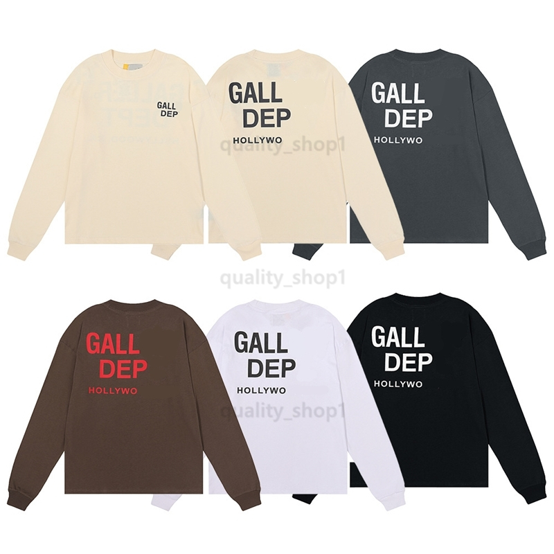 

Designer American Mens Galler Yes Streetwear Hoodies Depts Sweater Fashion Pure Cotton Womens Loose Long Sleeve High Street Printed tops Clothes, T-shirt