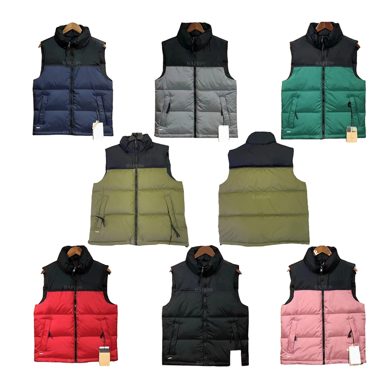 

Men Vest Down Cotton Waistcoat Designs Mens Womens No Sleeveless North Jacket Puffer Autumn Winter Casual Coats Couples Vests Keep Warm Coat