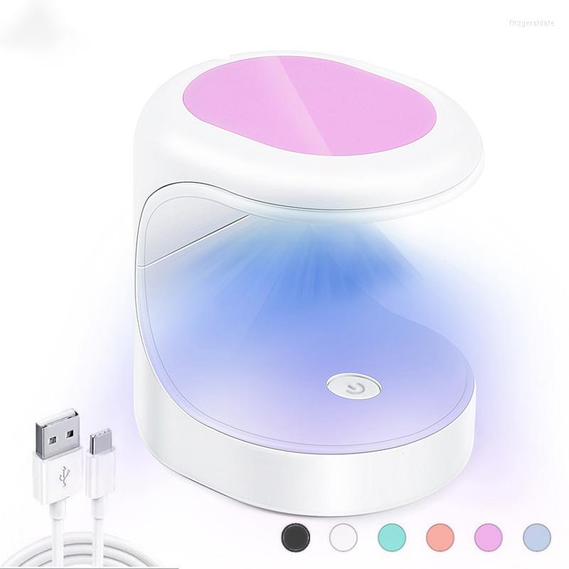 

Nail Dryers Drying Lamp 16W UV LED Mini Portable Dryer With USB Cable Gel Polish Gift Home Travel Use Makeup, Black