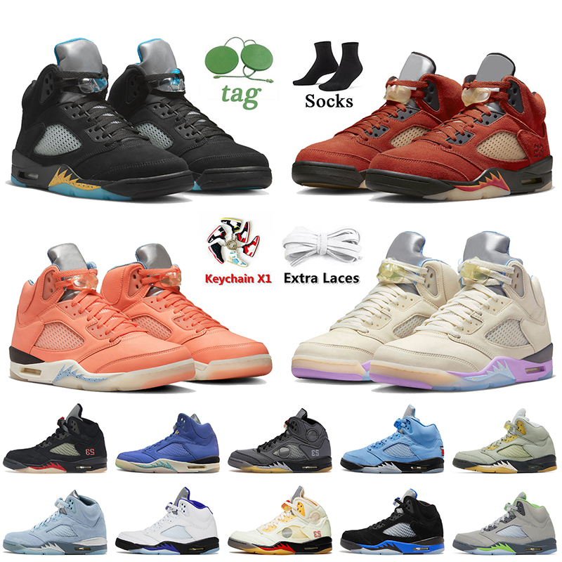 

Shoes Jumpman 5 5s Aqua UNC DunksOn Mars DJ Khaled x We The Bests Crimson Bliss Sail Concord White Green Bean Women Mens Trainers Racer Blue Retro Sneakers, D18 blue suede 36-47