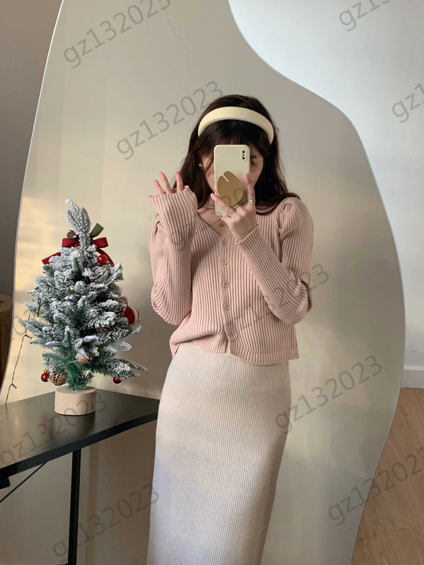 

Womens Sweaters V-neck Hollowed Out Design Button Knit Cardigan Solid Color Striped Embellished Long-sleeved Knitwear Soft Lady Style Women Clothes, 12