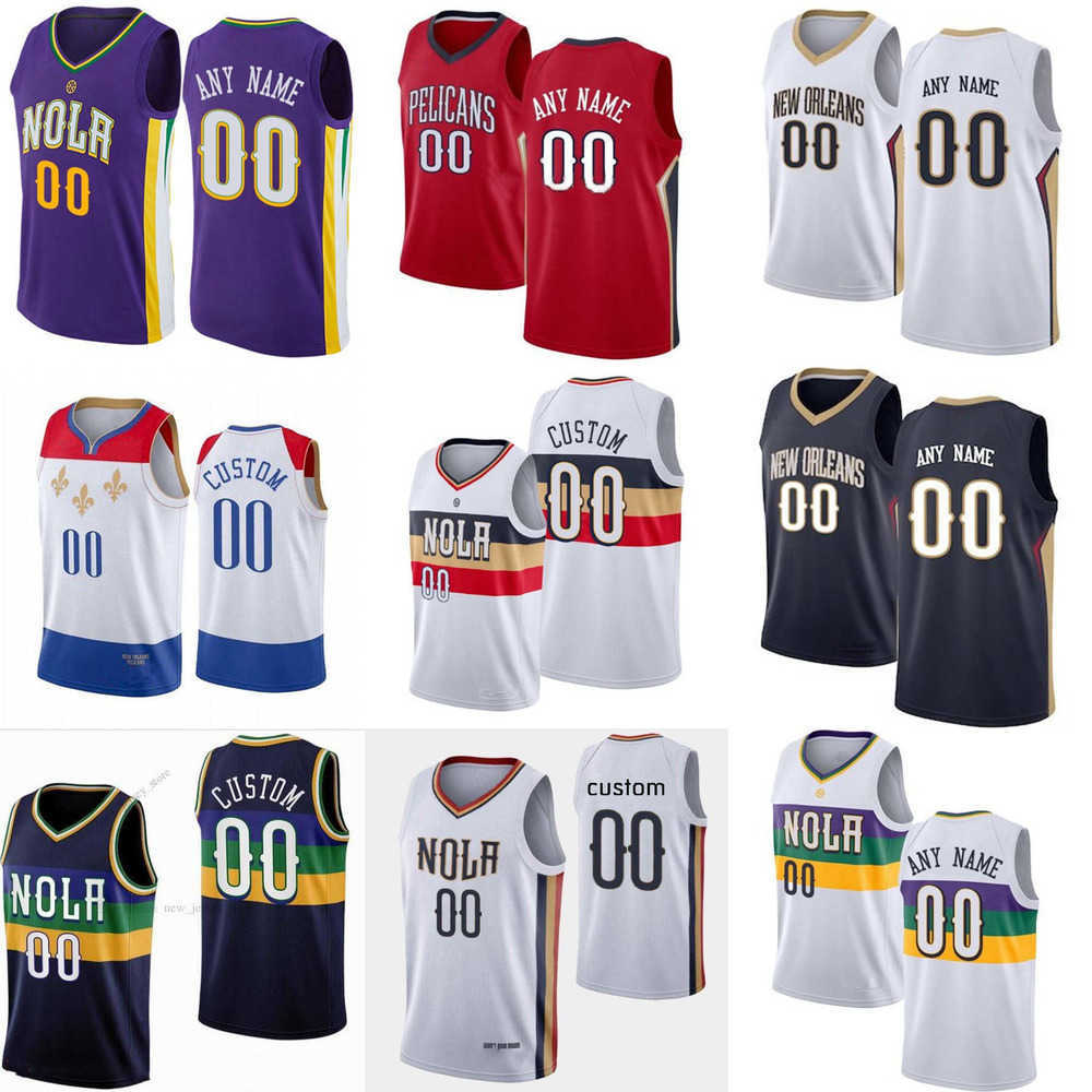 

Men Women Youth New Orleans''Pelicans''Custom 15 Jose Alvarado 9 Willy Hernangomez 22 Larry Nance Jr. 10 Jaxson Hayes 5 Herbert Jones Basketball Jersey, Colour