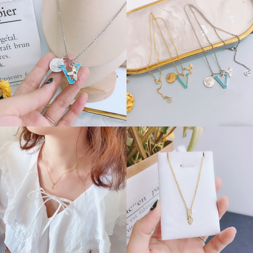 

Selected Luxury Jewelry Necklaces Classic Fashion Design Necklaces Young Female Style Popular International Brand Gifts Family Lovers Friends Basic Travel Wear