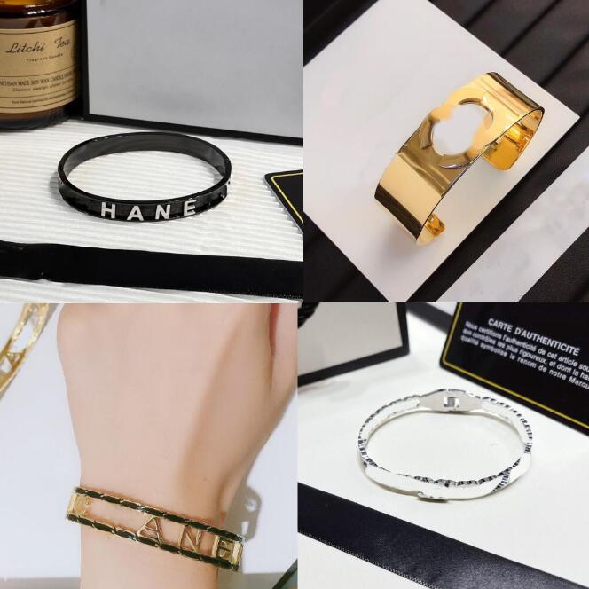 

20style New Fashionable Bracelets Women Bangle Luxury Designer Bracelet Crystal 18K Gold Plated Stainless steel Wedding Lovers Gift Jewelry