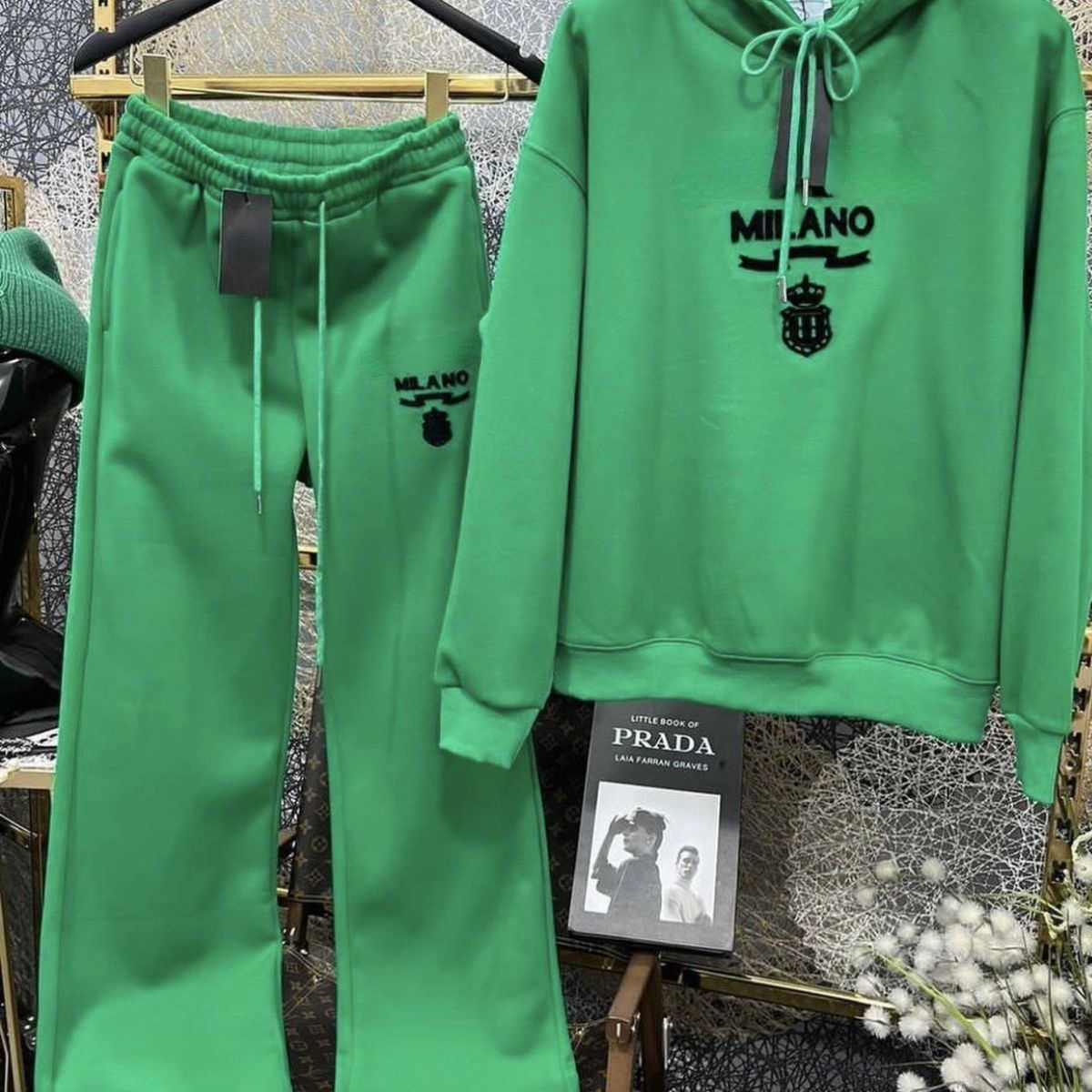 

Fashion women tracksuits pd designer hoodie trousers two-piece embroidered hooded sweater pants suit womens sports suits oversize hoody cotton sweatshirt, Black