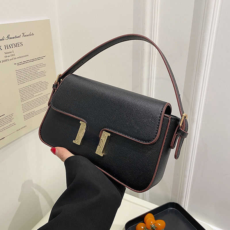 

Luxury Designer Shoulder Bag Crossbody Bag Handbag 2023 New Women's Fashion Texture Leather Portable Multifunctional Facun Bag Factory Direct Sales, Black