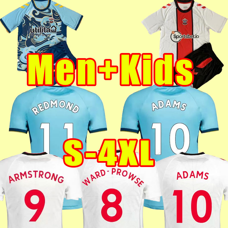 

22 23 ADAMS Southampton Soccer Jerseys REDMOND home AWAY 2022 2023 WARD-PROWSE ELYOUNOUSSI ARMSTRONG ROMEU Football shirt adult men TOP THAILAND 3XL 4XL Men kids, Away+patch