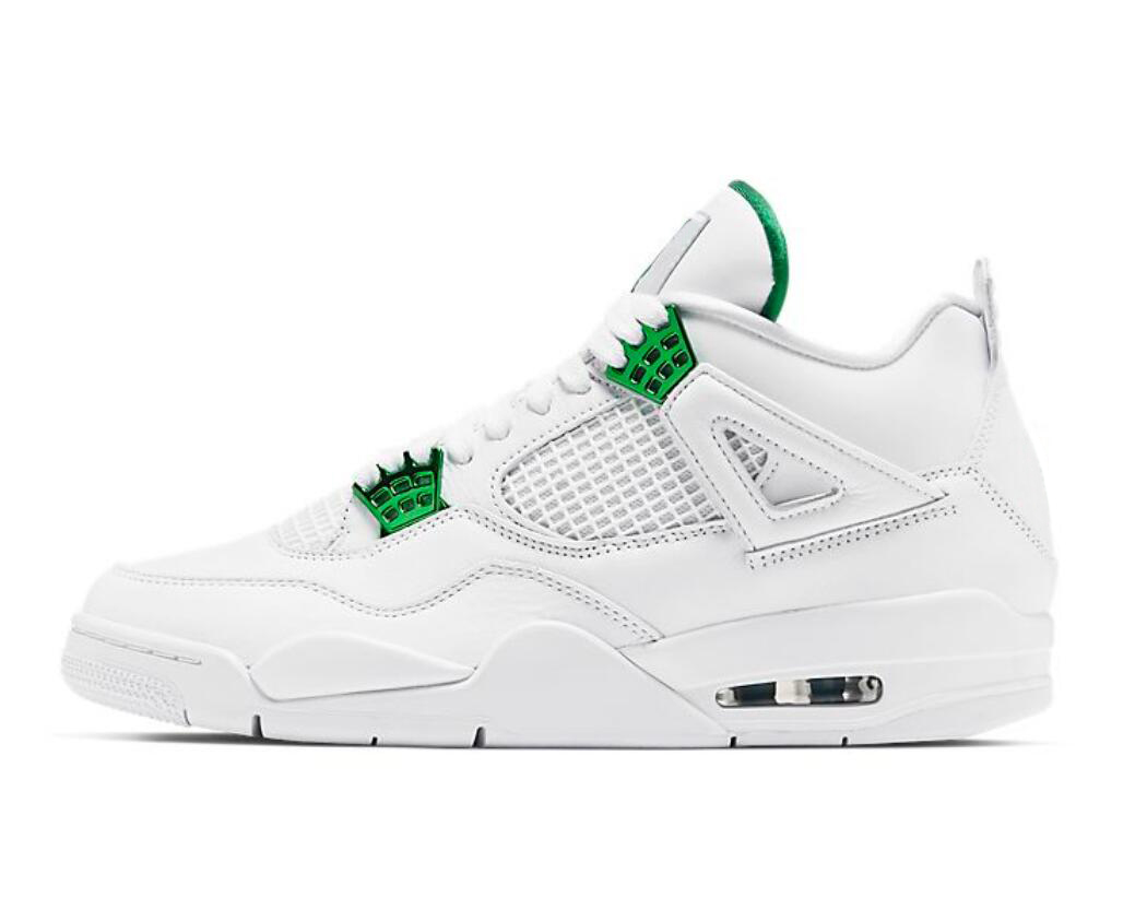 

Men Women Basketball Shoes Sneakers jumpman 4s 4 Green Metallic CT8527 113 designer platform mens woman