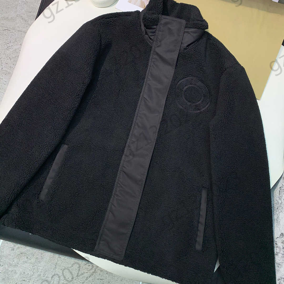 

Womens Designer Jacket Logo Printed High Collar Granulated Fleece Jackets Zipper Long Sleeves Loose Warm Coats Autumn Winter Brand Women Clothing