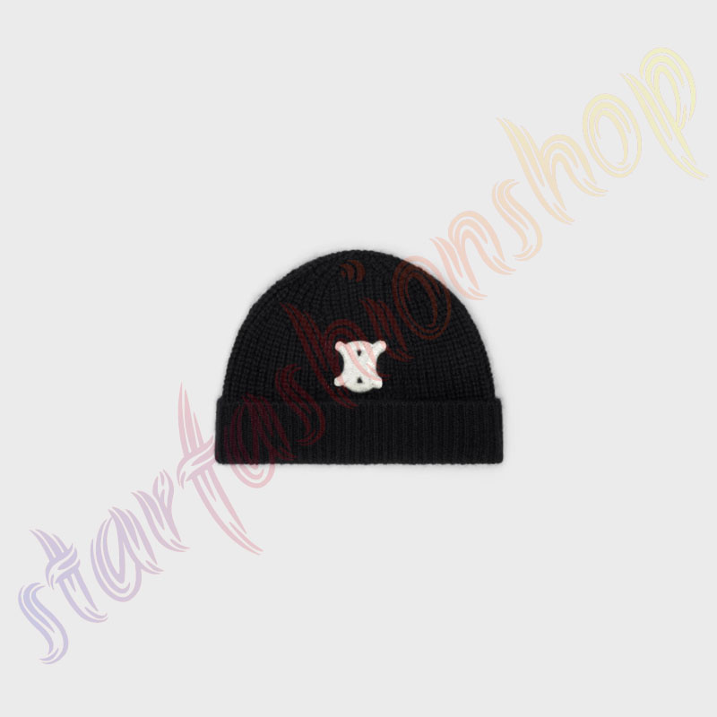 

2023 Wool beanie navy light yellow ladies warm fashion hat 4 Color New Products Ready for Delivery, Grey