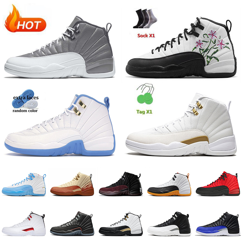 

Hot 12s Basketball Shoes Top Jumpman 12 Sneakers Stealth Flower Floral University Blue A Ma Maniere Black Flu Game Twist Utility Playoffs, C22 gym red 40-47