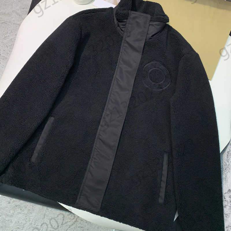 

Womens Designer Jacket Logo Printed High Collar Granulated Fleece Jackets Zipper Long Sleeves Loose Warm Coats Autumn Winter Brand Women Clothing 1970