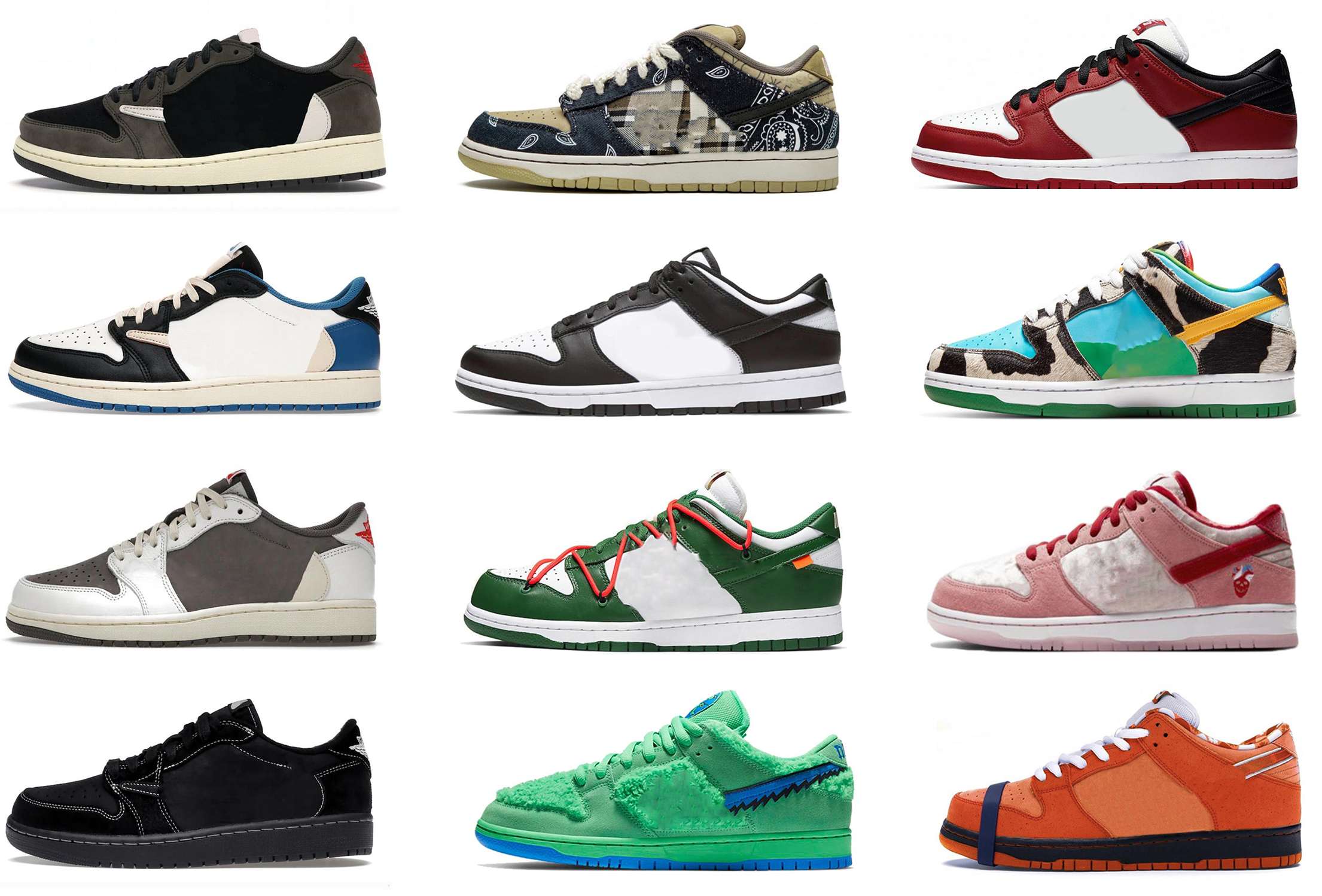 

2023 Authentic Dunks Shoes Chunky Dunky Low OG Fragment Reverse Mocha StrangeLove Black White Panda Chicago Halloween Orange Lobster Men Women Outdoor Sneakers