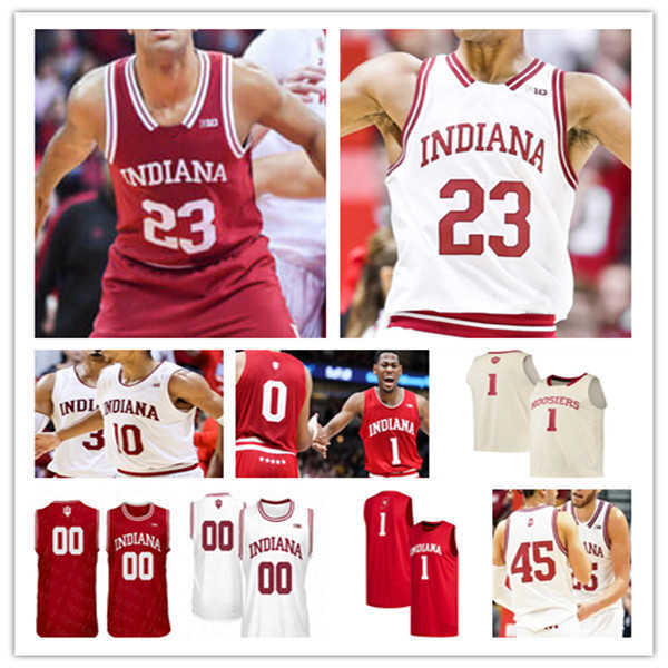 

Indiana Hoosiers Basketball Jerseys Trayce Jackson-Davis Race Thompson Xavier Johnson Parker Stewart Miller Kopp Trey Galloway Rob Phinisee, Man white