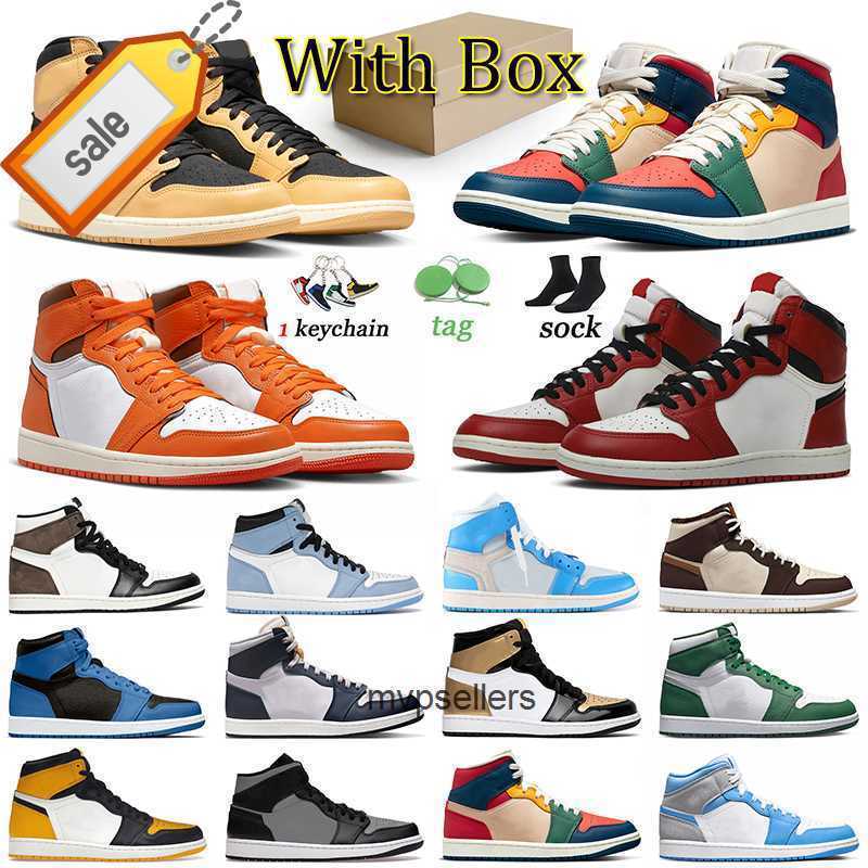 

Jumpman 1 Trainers Classic Basketball Shoes Men Women J1 Chicago Lost and Found Starfish 1s Sneakers Sports Designer Shoe Denim High Og, 36-46 rebellionaire