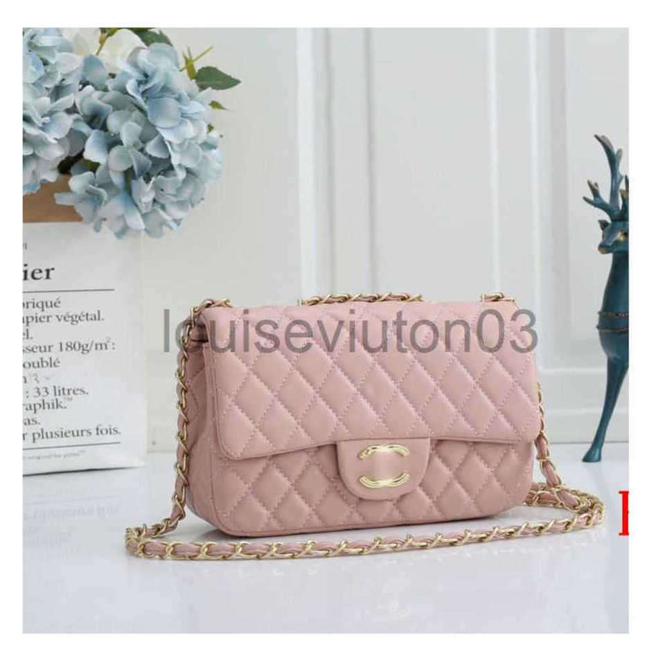 

Designer Channel Bag Tote Shoulder Messenger Handbag Mens Womans Lovers Luxurious Vintage Fashion Rhombic Chain Buckle Square Classic Crossbody Bag, Black