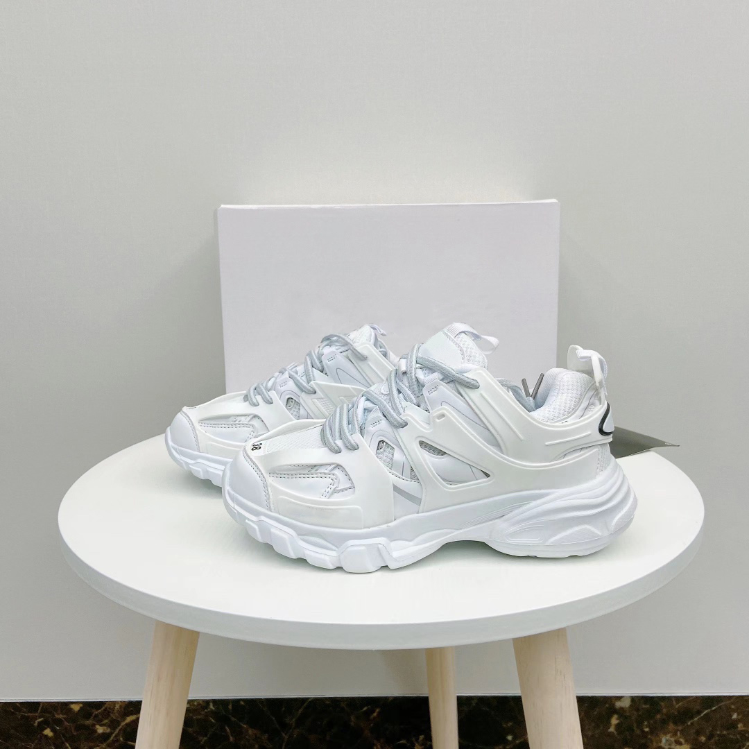 

2023 Luxury Designer Men Women Casual Shoes Track 3 3.0 Triple white black Sneakers leather Trainer Platform trainers shoes size 36-44