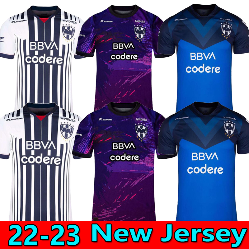 

S-4XL 2022 2023 RAYADOS MONTERREY LIGA MX Soccer Jerseys home away 3rd R.Funes Mori M.MEZA 22 23 Mexican League football shirt men, 22/23 away
