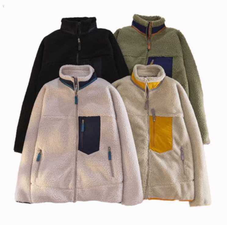 Men's Jackets Fashion Designer jackets Mens fleece jacket Thick warm down Classic Retro autumn winter Patagonias couple models lamb cashmere hh