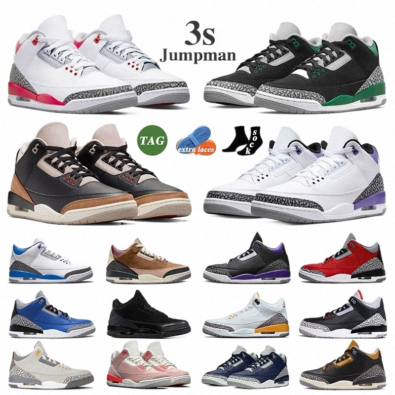 

Basketball Shoes Trainers Sports Sneakers Blue Pine Green Medium Cool Grey Cement Black Cat 3 3s Women Men Neapolitan Muslin Cardinal Dark Iris Racer K4ej#, #28