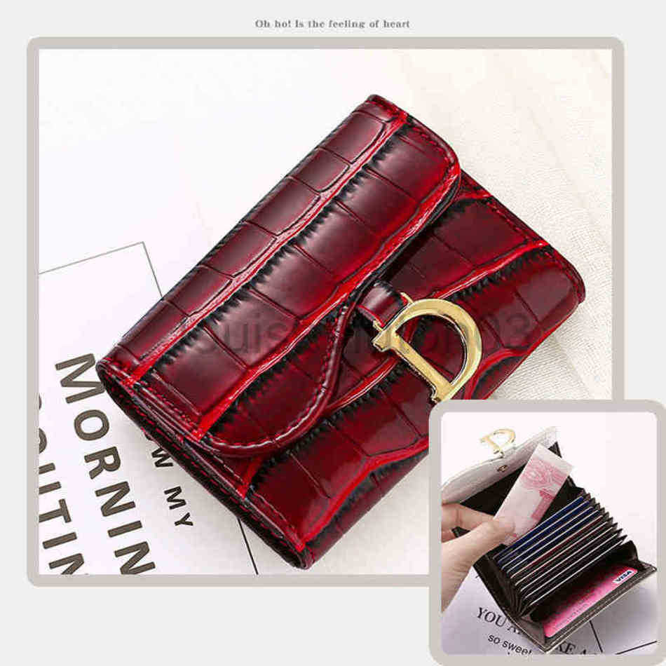 

Designer CD Wallet Womens Mens Fashion Leather Texture Europe And America Anti Theft Swiping Mini Cd Luxurious Bag Functional Small Card Wallet, 1111