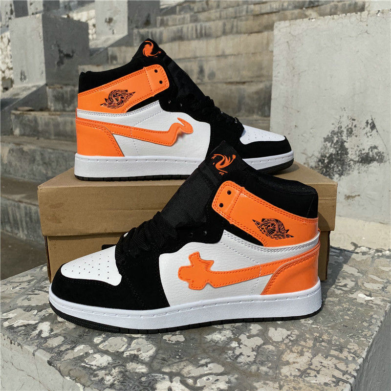 

Jor Fashion 1s OG dan Skateboard Shoes For Men Women High Top Lace-Up Leather Basketball Shoe Outdoor Unisex Zapatillas Casual Sneakers 36-44, Blackwhite