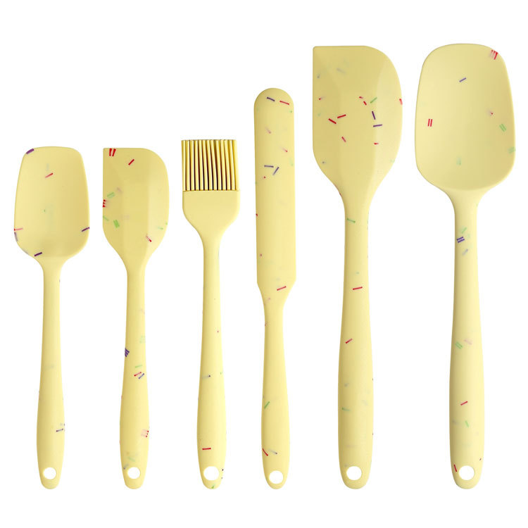 

Silicone Rubber Spatula Set for Kitchen Baking, Cooking, and Mixing High Heat Resistant Non Stick Dishwasher Safe BPA-Free Food Grade Kitchen Tools 122654