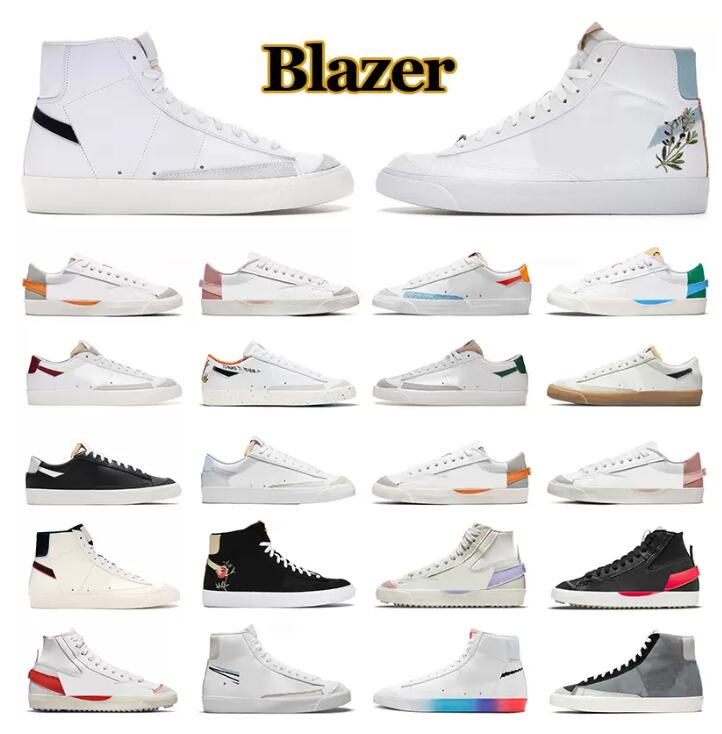 

Men OG Blazer Mid 77 Vintage Blazers Jumbo Women Casual Shoes Black White Indigo Pine Green Pomegranate Arctic Punch Mens Trainers Designer Platform Sneakers 36-45, 20