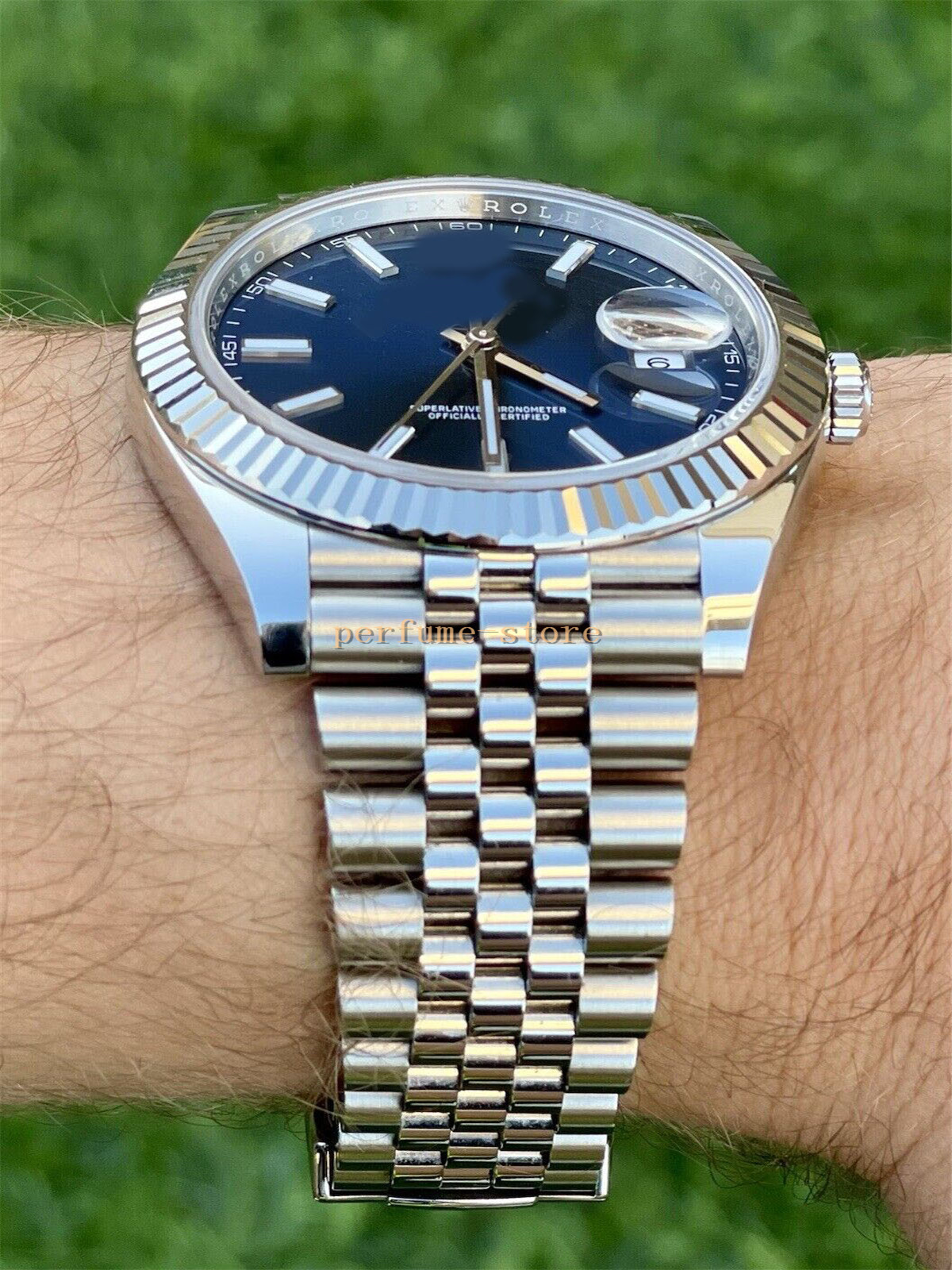 

Wristwatch Automatic Luxury Men's Datejust 41 126334 Fluted Bezel Blue Index Jubilee 2023