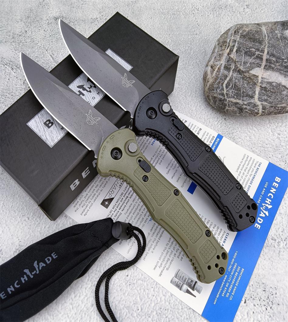 

Benchmade 9070SBK Claymore Automatic Folding Knife CPMD2 Steel Portable Hunting Knife Outdoor Survival Rescue Knife BM430 BM535 B6742775